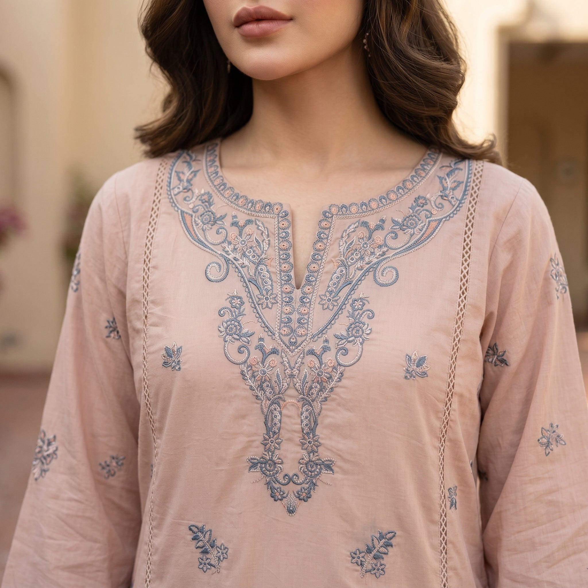 Mirha’s Collection by Nida: 3-Piece Embroidered Lawn Suite