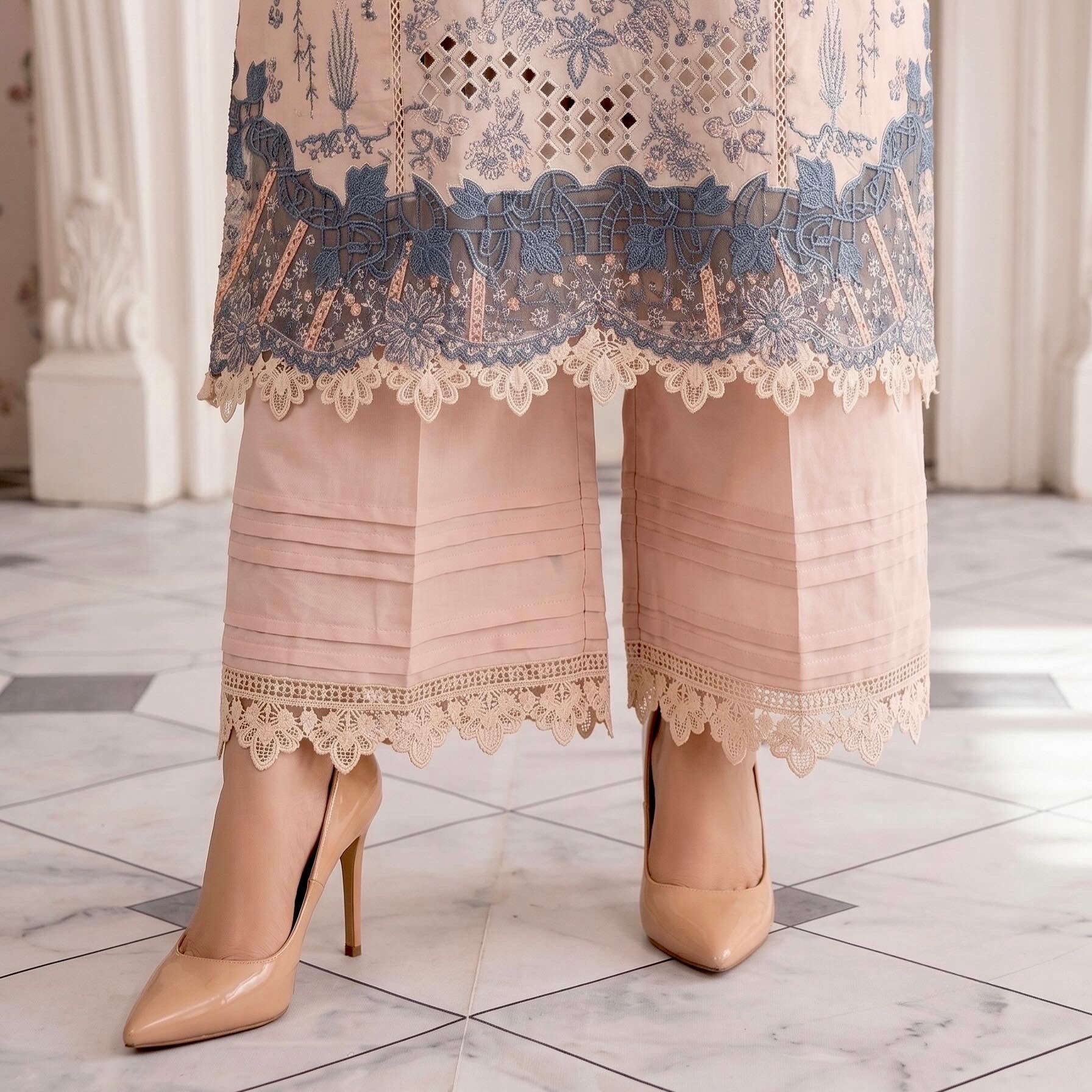 Mirha’s Collection by Nida: 3-Piece Embroidered Lawn Suite