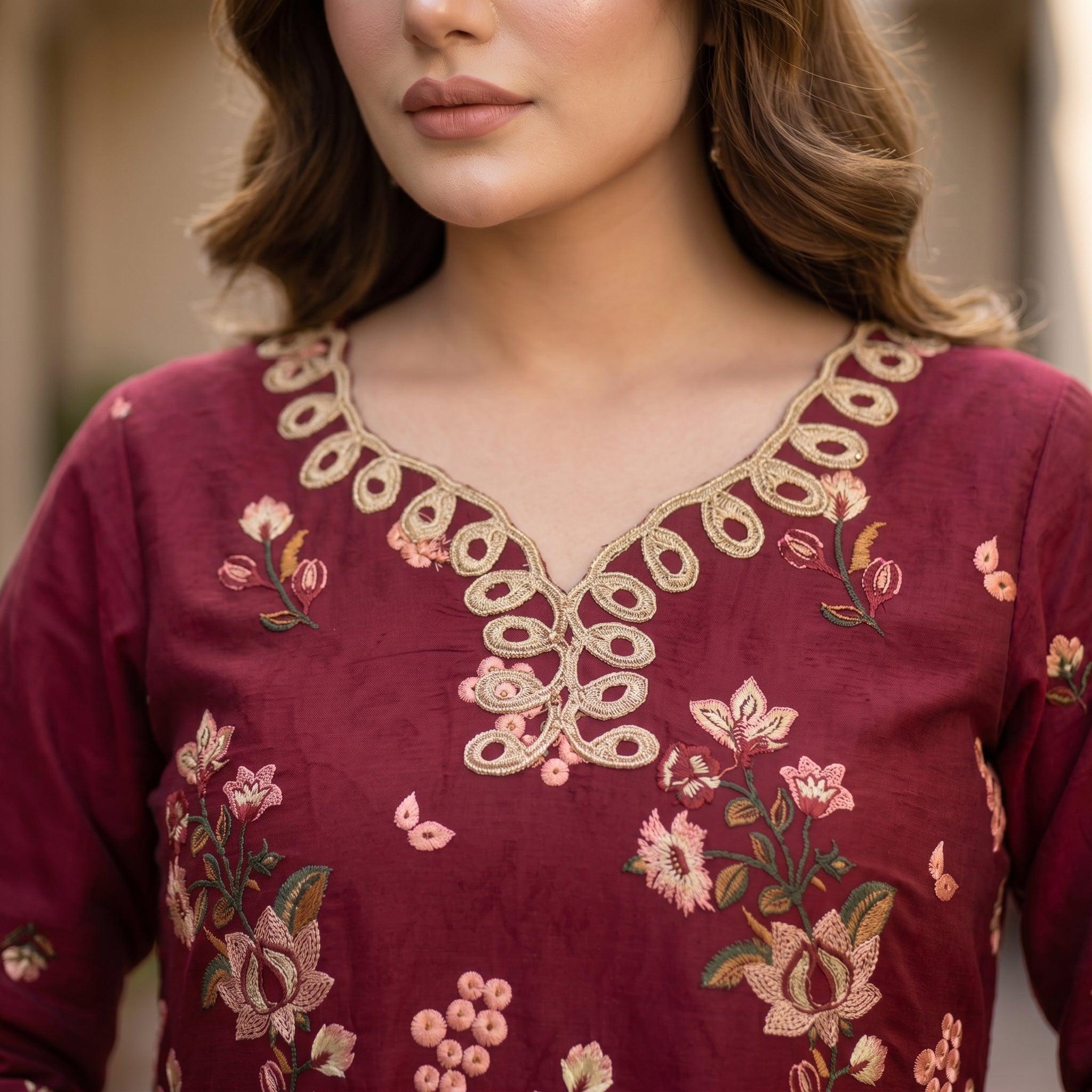 Mirha’s Collection by Nida: 3-Piece Embroidered Lawn Suite