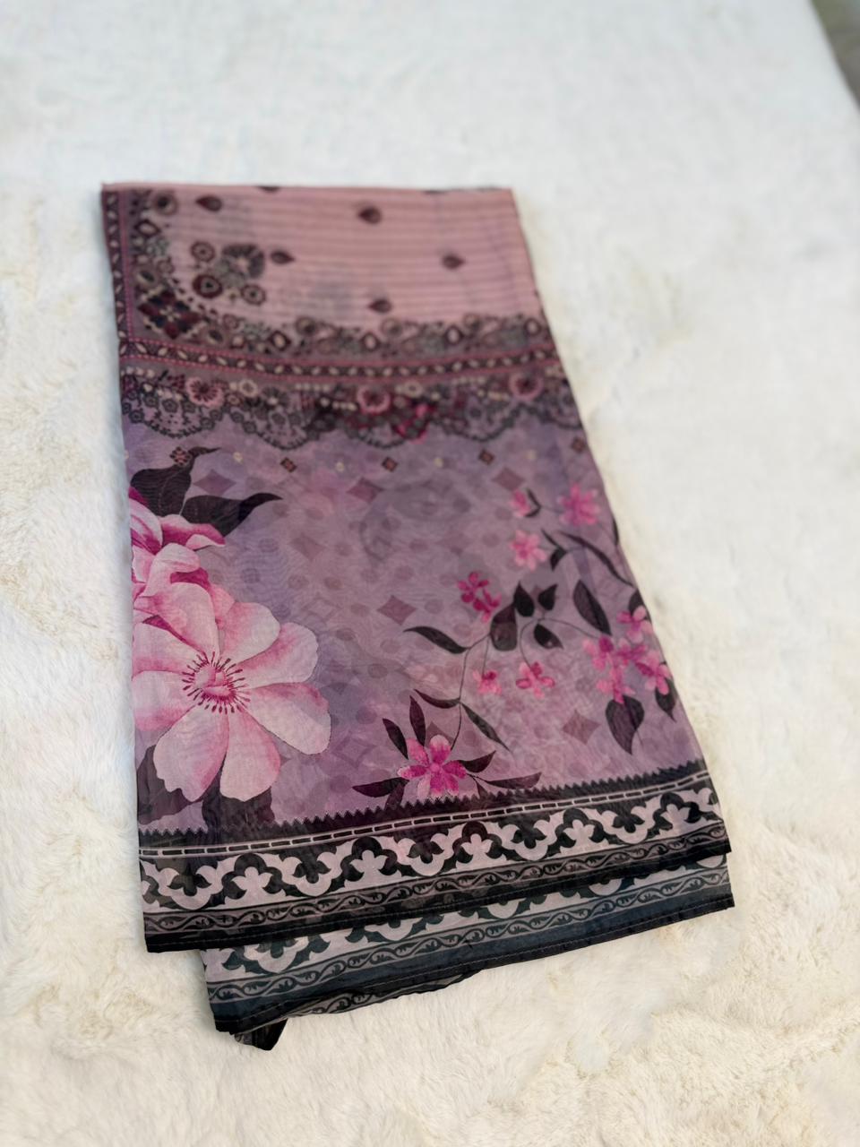 Imrozia Designer Silk Dupatta – Elegant & Lightweight