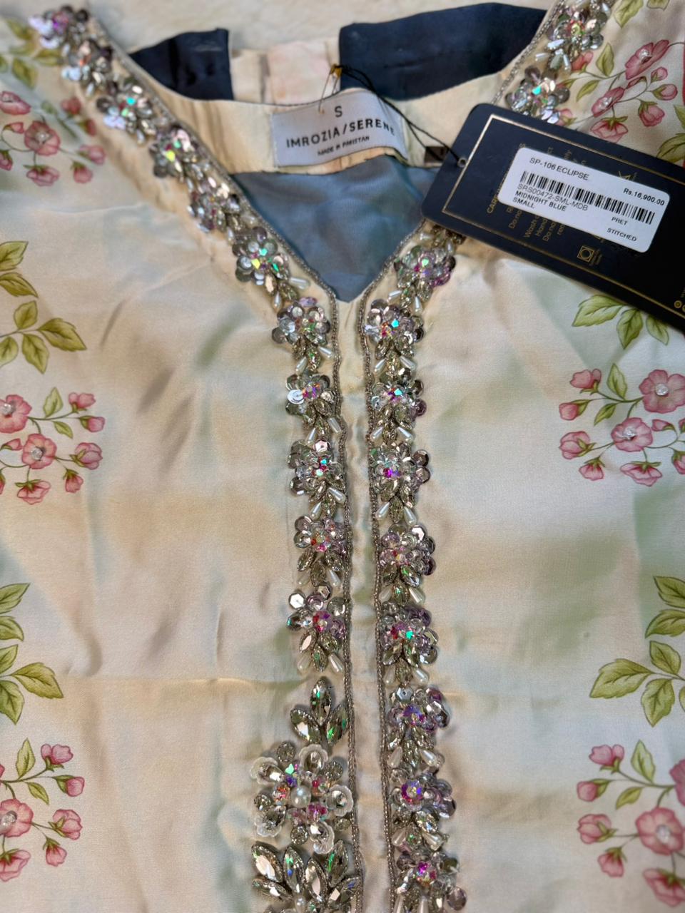 Imrozia Leftover 3PC Silk Suit
