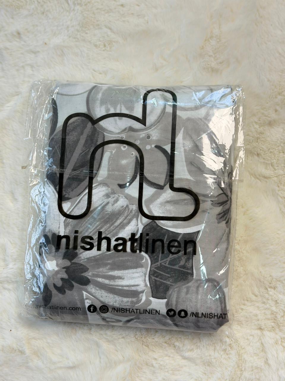 Nishat King Size Bedsheet Cotton – Stylish & High Quality