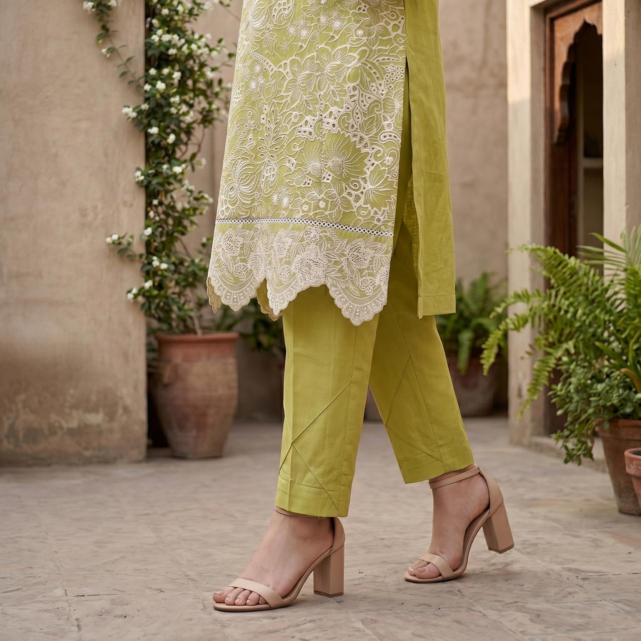 Mirha’s Collection by Nida: 3-Piece Embroidered Lawn Suite