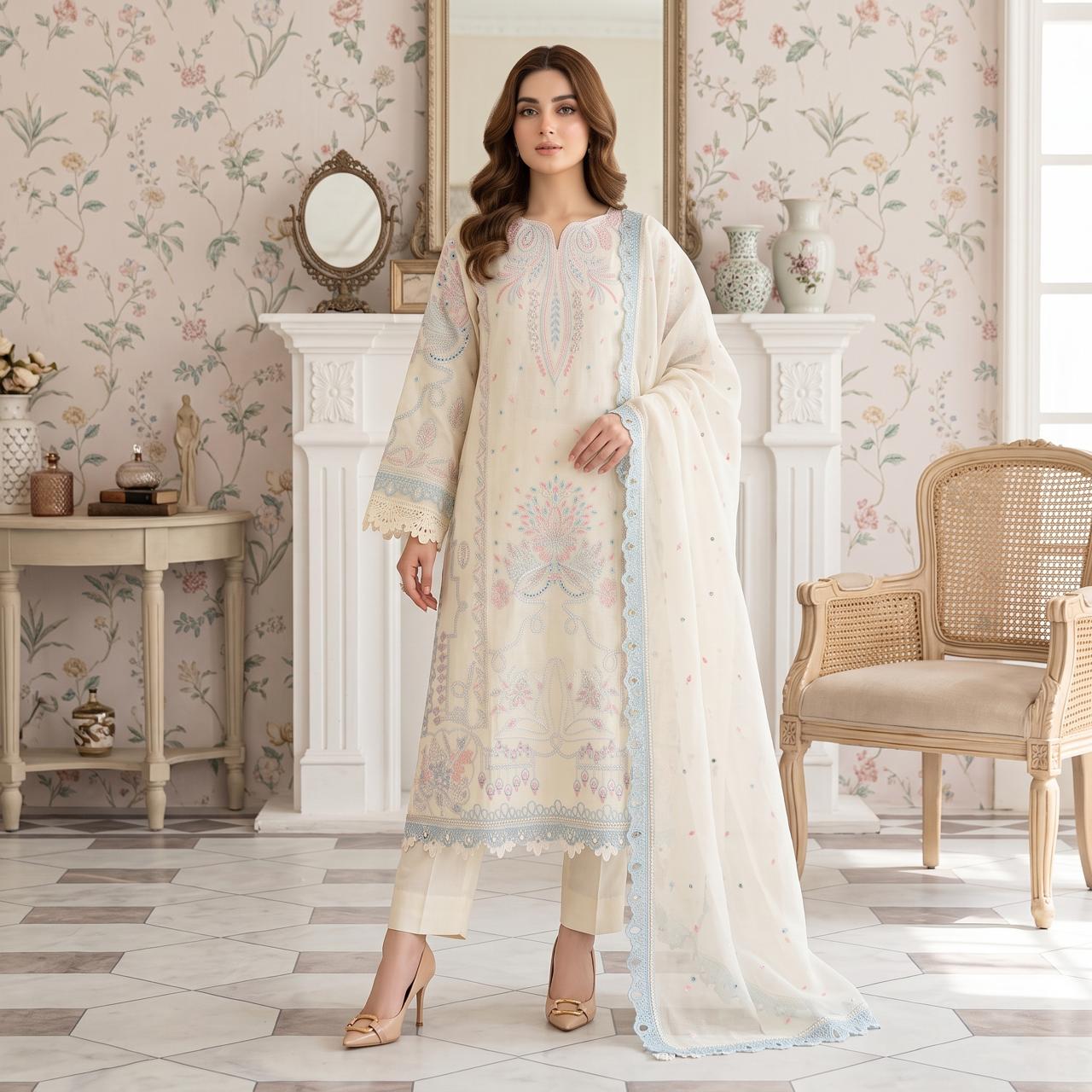 ILLHAM | Premium 3-Piece Suit – Mirha's Collection by Nida