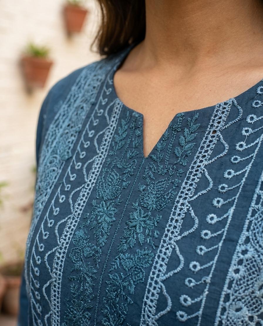 Mirha's Collection By Nida | 3-Piece Embroidered Lawn Suit with Cotton Net Dupatta